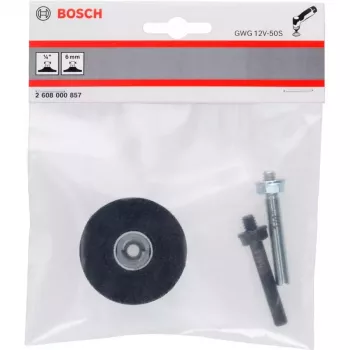 Bosch 2608000857 steunschijf, 50 mm, Quick Lock, zwart (voor GWG 12V-50 S Professional)
