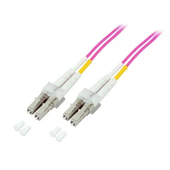 EFB-Elektronik glasvezel-patchkabel LC naar LC OM4 duplex, 40 m, LSZH, violet