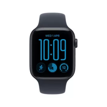 Apple Watch SE 3 GPS + Cellular 40 mm aluminium behuizing middernacht met sportband blauw – M/L
