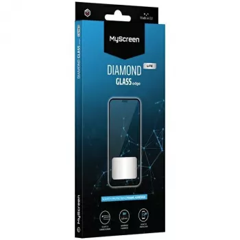 MyScreen Diamond Glass Lite Edge Full Glue displaybeschermglas voor Apple iPhone 16, zwart