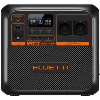 Bluetti AC180P draagbaar powerstation, LiFePO4, 36000 mAh, 1800 W, 16 kg