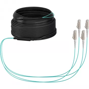 EFB-Elektronik OM3 trunk-kabel U-DQ(ZN)BH, 4 vezels, 1x4 LC-LC, 30 m, Dca, LSZH (O8303S30OM3)