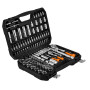 Neo Tools 10-211 dopsleutelset 1/2 inch en 1/4 inch, 110 stuks, satijn finish