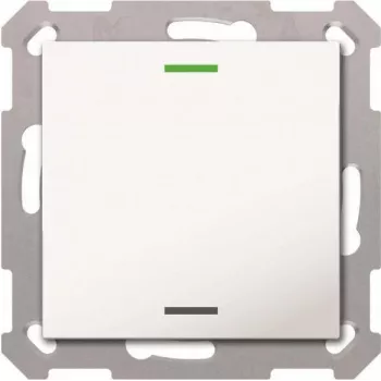 MDT TAL-5501002.02S KNX-taster Light55 1-voudig RGBW reinwit glanzend Neutral Secure