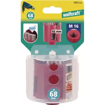 Wolfcraft 7957000 diamantbezette holboor, 68 mm