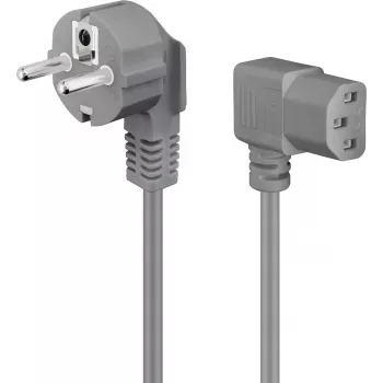 DSIT stroomkabel Schuko naar IEC C13, 2 m, grijs