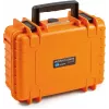 B&W 1000/O/SI gereedschapskoffer, oranje, polypropyleen (PP), stofdicht, waterdicht, 248,92 x 175,26 x 93,98 mm