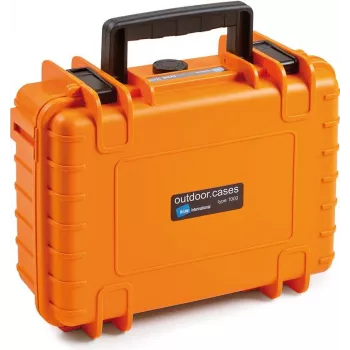 B&W 1000/O/SI gereedschapskoffer, oranje, polypropyleen (PP), stofdicht, waterdicht, 248,92 x 175,26 x 93,98 mm