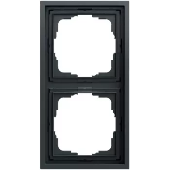 Gira 021283 afdekraam 2-voudig, Gira F300, antraciet (gelakt)