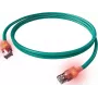 ZVK EasyLan Cat6a LED patchkabel RJ45, afgeschermd, 7,5 m, turquoise