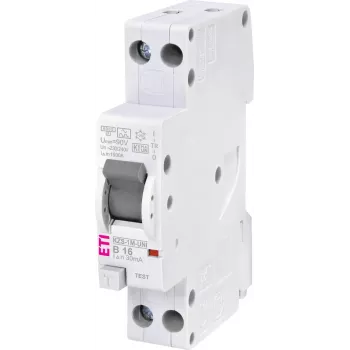 ETI 002176024 KZS-1M-UNI RCBO (aardlekschakelaar) 1P+N, type A, B16/0,03, 240 V, 16 A, 50/60 Hz