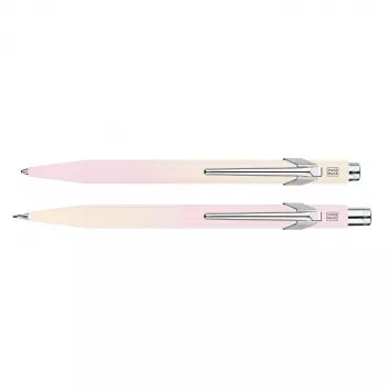 Caran d'Ache HORIZON schrijfset, kleurverloop van pastelgeel tot pastelroze (8490.708)