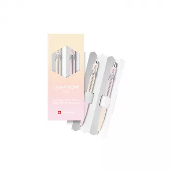 Caran d'Ache HORIZON schrijfset, kleurverloop van pastelgeel tot pastelroze (8490.708)