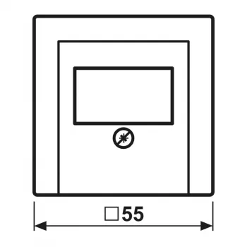 Jung A 569 PLT CH afdekking voor TAE-telefoonaansluiting, champagne