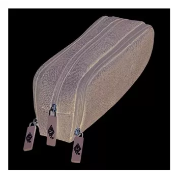 WEDO pennenzak College, polyester, grijs, ruim vak, 3 ritsvakken, 7 pennen