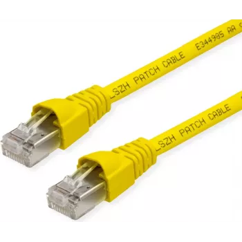Telegärtner Cat6a S/FTP-patchkabel, 3,5 m, geel