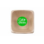Gogreen composteerbare suikerrietkommen 1300 ml, vierkant, 5 stuks