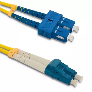 Qoltec glasvezel-patchkabel SC/UPC naar LC/UPC singlemode duplex, 2 m