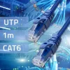 Qoltec Cat6 U/UTP patchkabel RJ45, 1 m, goud