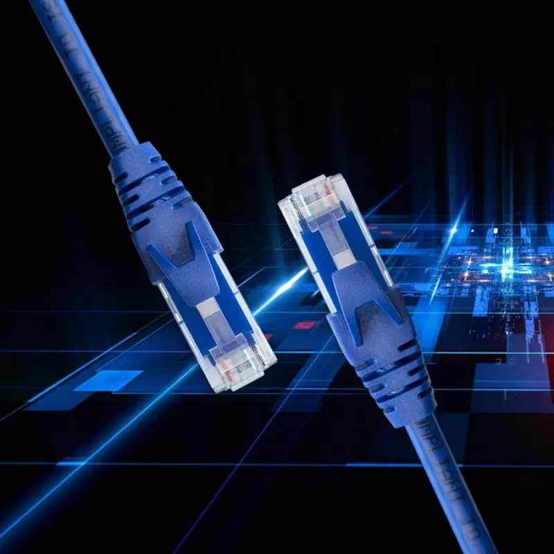 Qoltec Cat6 U/UTP patchkabel RJ45, 1 m, goud
