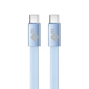 TB USB 2.0-kabel USB-C naar USB-C, 1 m, 60 W, blauw