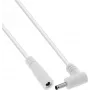 InLine® DC-verlengkabel, haakse stekker, 3,5 x 1,35 mm, wit, 0,2 m