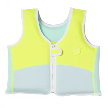Sunnylife kinderzwemvest (3-6 jaar) – Aqua Neon