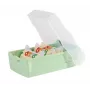 HAN leerkaartbox CROCO, A7 liggend, pastelgroen-transparant, deksel transparant-helder, polypropyleen (997-805)