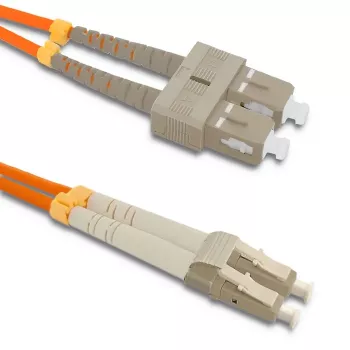 Qoltec glasvezel-patchkabel SC/UPC – LC/UPC, multimode 50/125 OM2, duplex, 3 m