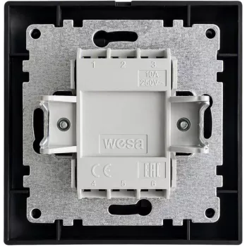 VCX WESA LC 05C dubbele wisselschakelaar, zwart