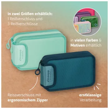 BRUNNEN etui gevuld s'maepp Sweet Colour Code mint 34-delig, 20,0 x 7,5 cm