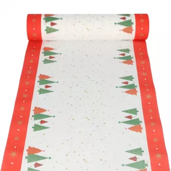PAPSTAR Kerst-tafelloper Plain Christmas Trees van Airlaid, op rol, afmetingen: (b)400 mm x (l)24 m