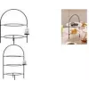 Ritzenhoff & Breker TJÄNA 3-traps serveerstandaard, zwart metaal, (B)230 x (D)170 x (H)370 mm