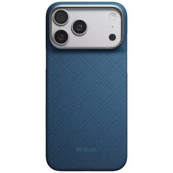PITAKA Edge Case Argyle MagSafe-hoes voor iPhone 18 Pro Max / 17 Pro Max, middernachtblauw