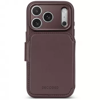 Decoded Leather Detachable Wallet leren hoesje voor iPhone 18 Pro Max / 17 Pro Max, MagSafe, Chocolat Brown