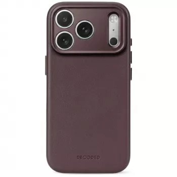 Decoded Leather Backcover – leren hoes voor iPhone 18 Pro Max / 17 Pro Max, compatibel met MagSafe (chocolat brown)