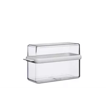 Mepal Stora knäckebröd opbergbox, wit, 1,7 l
