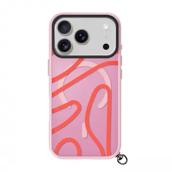 LAUT Keyko Pop hoesje voor iPhone 17 Pro Max, Rosy Wave