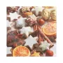 PAPSTAR “Cinnamon Stars” kerstservetten 330 x 330 mm, bedrukt, 1/4-vouw, 3-laags