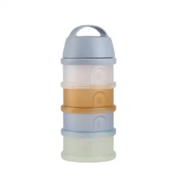 BEABA melkpoederbus, 4 vakken, “Translucent Pebble”