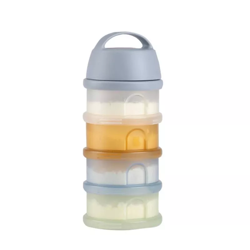 BEABA melkpoederbus, 4 vakken, “Translucent Pebble”