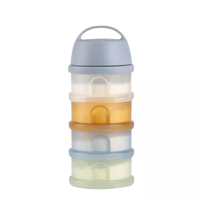 BEABA melkpoederbus, 4 vakken, “Translucent Pebble”