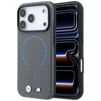 BMW M Carbon bedrukte ring MagSafe hoesje voor iPhone 18 Pro Max / 17 Pro Max, antraciet