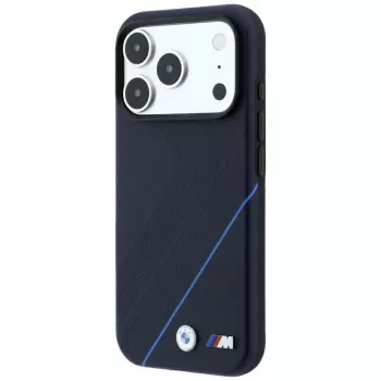 BMW M Tire Track Blue Line MagSafe-hoesje voor iPhone 18 Pro / 17 Pro, marineblauw