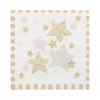 PAPSTAR servetten Stardust wit, goud 3-laags 33,0 x 33,3 cm, 100 stk.