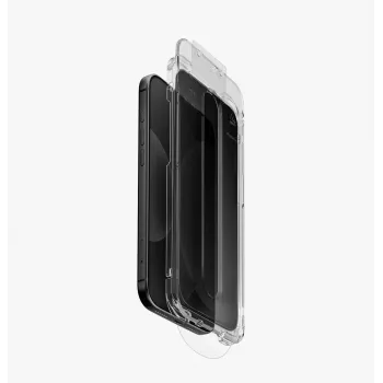 UNIQ Optix SwiftFit Privacy DX2 gehard glas voor iPhone 18 Pro Max, met applicator