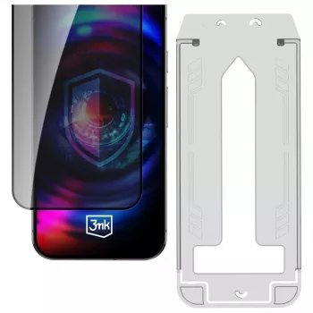 3mk HardGlass Max Privacy glas met applicator voor Apple iPhone Air (3M008313)