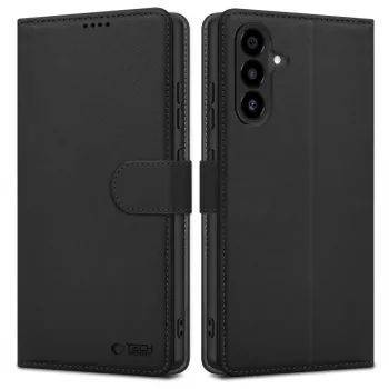 Tech-Protect wallet-hoes voor Samsung Galaxy A17 / A18 / A26 4G / 5G, zwart