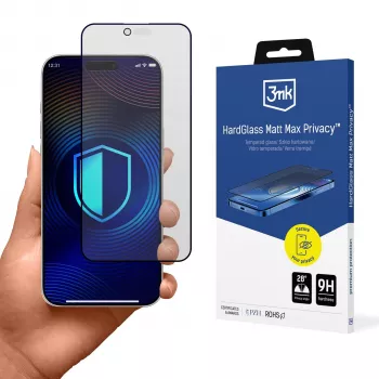 3mk HardGlass Matt Max Privacy glas voor Apple iPhone Air (3M008573)