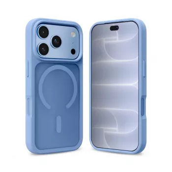 Crong Matte Magnetic MagSafe hoes voor iPhone 18 Pro / 17 Pro, blauw